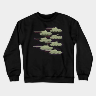 IS family of tanks from IS-1 to IS-8 Crewneck Sweatshirt